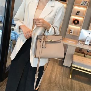SEVILLE Vegan Satchel, Beige